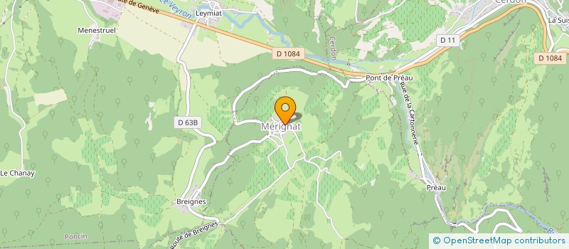 localisation de l'entreprise GAEC PHILIPPE BALIVET à MERIGNAT