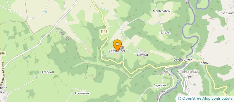 localisation de l'entreprise GAEC PICAUD à EVAUX-LES-BAINS