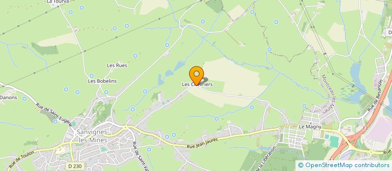 localisation de l'entreprise GAEC PICHARD LES CHEVRIERS  SANVIGNES-LES-MINES