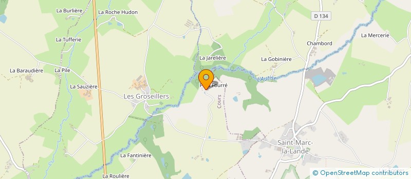 localisation de l'entreprise GAEC PIED FOURRE à COURS