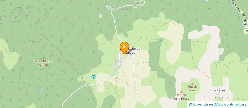 localisation de l'entreprise GAEC PIERREFICHE DU LARZAC  LA ROQUE-SAINTE-MARGUERITE