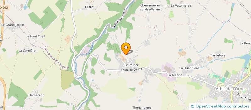localisation de l'entreprise GAEC PILON à ATHIS-VAL DE ROUVRE