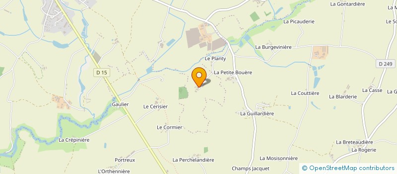 localisation de l'entreprise GAEC PINEAU  BEAUPREAU-EN-MAUGES