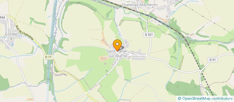 localisation de l'entreprise GAEC PIOCHE à SAINT-VALLIER-SUR-MARNE