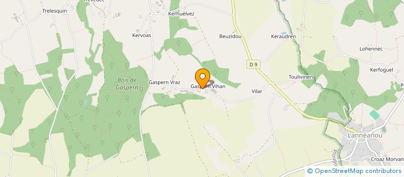 localisation de l'entreprise GAEC PIOLOT à PLOUGONVEN