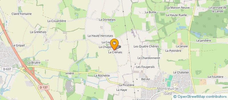 localisation de l'entreprise GAEC PIOT GALLEE à SAINT-SYMPHORIEN