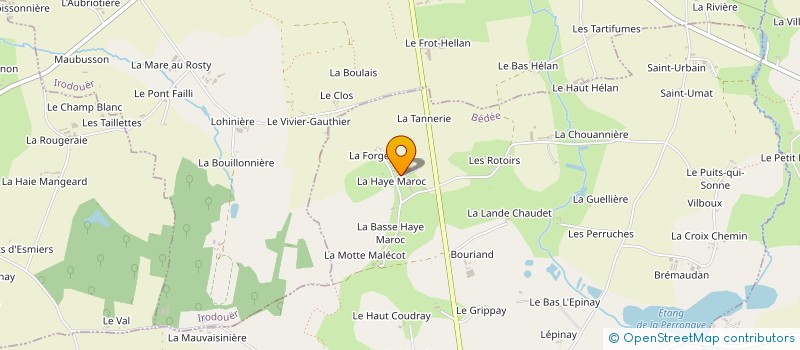 localisation de l'entreprise GAEC PIRON à BEDEE