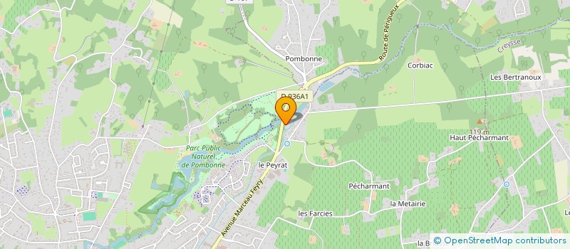 localisation de l'entreprise GAEC PISCICULTURE DE POMBONNE à BERGERAC