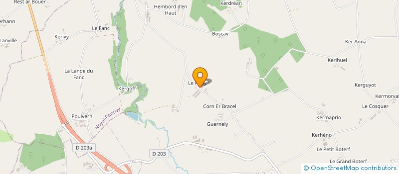 localisation de l'entreprise GAEC PLUBLEVENN  EVELLYS