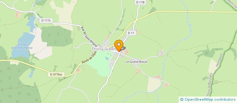 localisation de l'entreprise GAEC POILLOT BENOIT ET FILS  THOISY-LA-BERCHERE