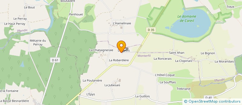 localisation de l'entreprise GAEC POM HOLSTEIN  MONTERFIL