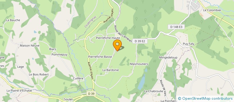 localisation de l'entreprise GAEC PONTHIER à SAINT-BONNET-LA-RIVIERE