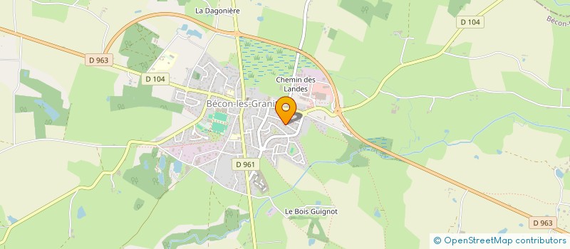 localisation de l'entreprise GAEC PONTRON  VAL D'ERDRE-AUXENCE