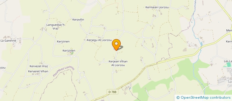 localisation de l'entreprise GAEC PORHEL  PLOUNEVEZ-LOCHRIST