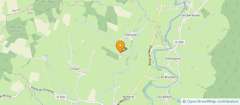 localisation de l'entreprise GAEC PORNON PERE ET FILS  VIRY