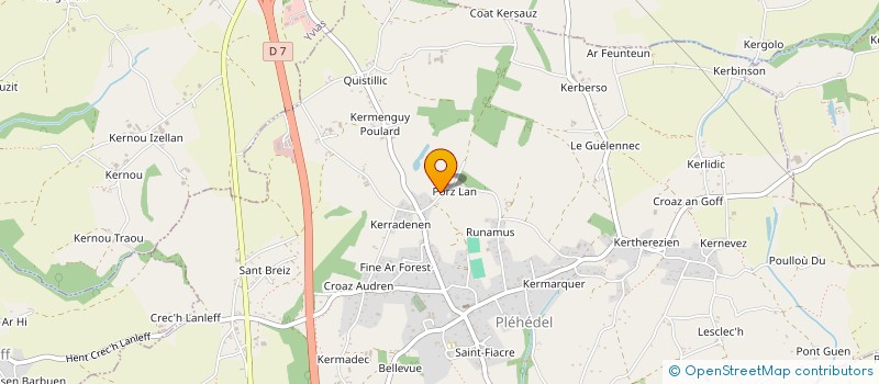 localisation de l'entreprise GAEC PORS DON à GOMMENEC'H