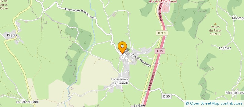 localisation de l'entreprise GAEC PORTAL SOLANGE ET LUCIEN à NEUVEGLISE-SUR-TRUYERE