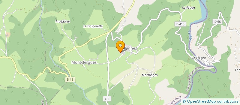 localisation de l'entreprise GAEC POUDEVIGNE PERRIER à DEUX-VERGES