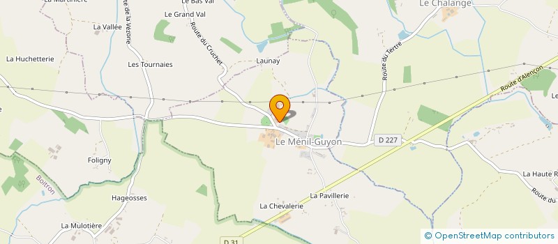 localisation de l'entreprise GAEC POULAIN à LE MENIL-GUYON