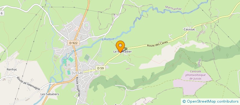 localisation de l'entreprise GAEC PRAT ROUFFET à JUSSAC