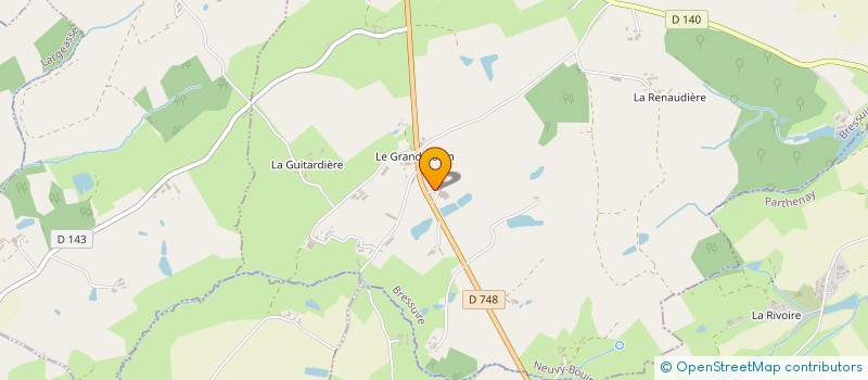 localisation de l'entreprise GAEC PRIVALAIT à NEUVY-BOUIN