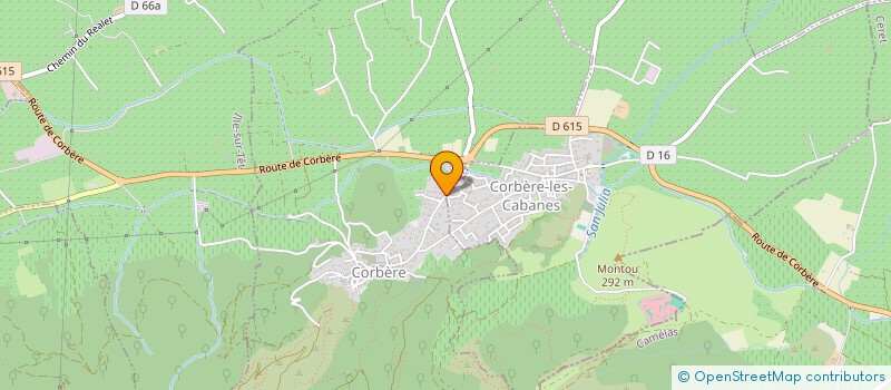 localisation de l'entreprise GAEC PRIVAT à CORBERE
