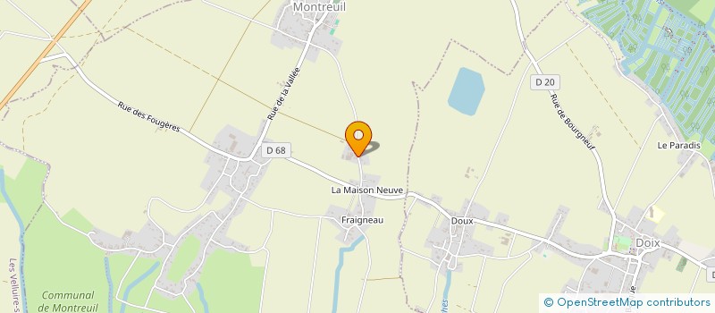 localisation de l'entreprise GAEC PROUZEAU  MONTREUIL