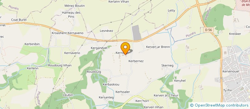 localisation de l'entreprise GAEC PUECH  PLUGUFFAN