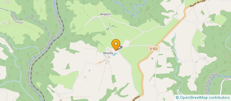 localisation de l'entreprise GAEC PUECHBERTY à SAINT-ANDRE-DE-NAJAC