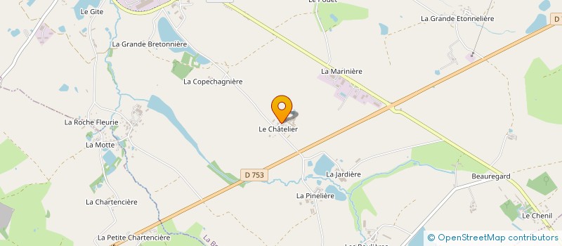 localisation de l'entreprise GAEC QUATRE CHEMINS à LA BRUFFIERE