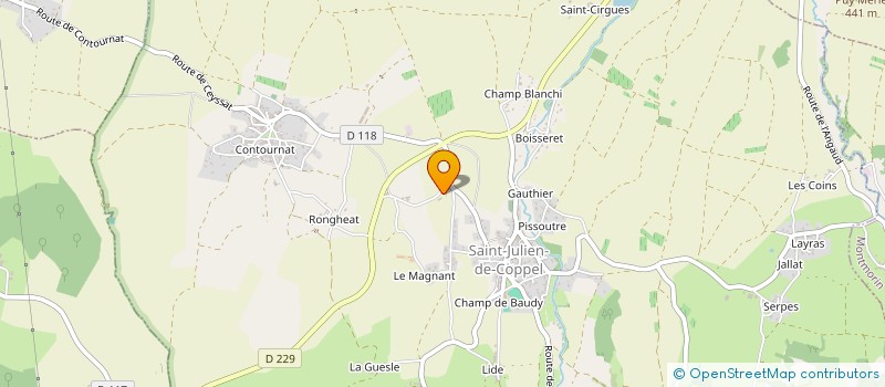 localisation de l'entreprise GAEC QUESNE DE ALMEIDA  SAINT-JULIEN-DE-COPPEL