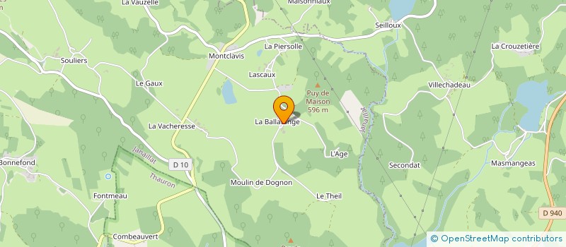 localisation de l'entreprise GAEC RADIGON à JANAILLAT