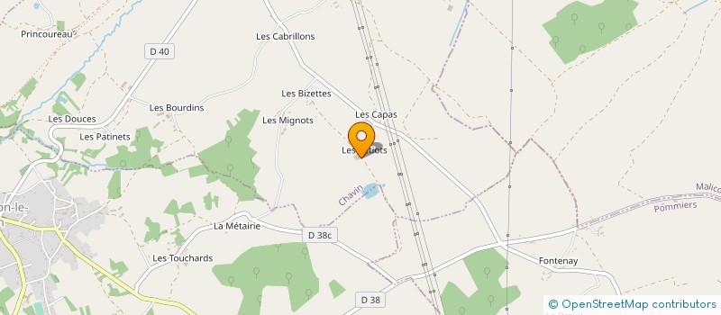 localisation de l'entreprise GAEC RAFFIN PONROY à CHAVIN