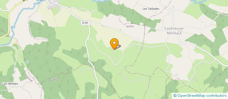 localisation de l'entreprise GAEC RAMOUNAS LES ESTRAOUS à AULON