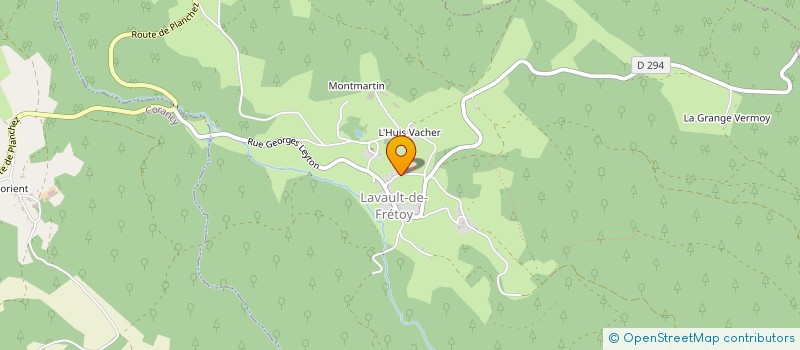 localisation de l'entreprise GAEC RATEAU à LAVAULT-DE-FRETOY