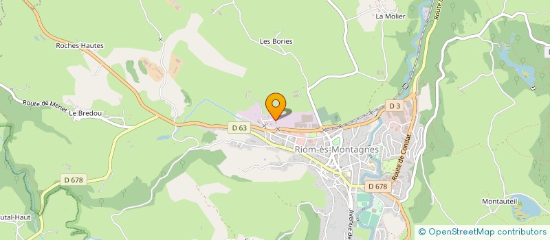 localisation de l'entreprise GAEC RAYMOND à RIOM-ES-MONTAGNES
