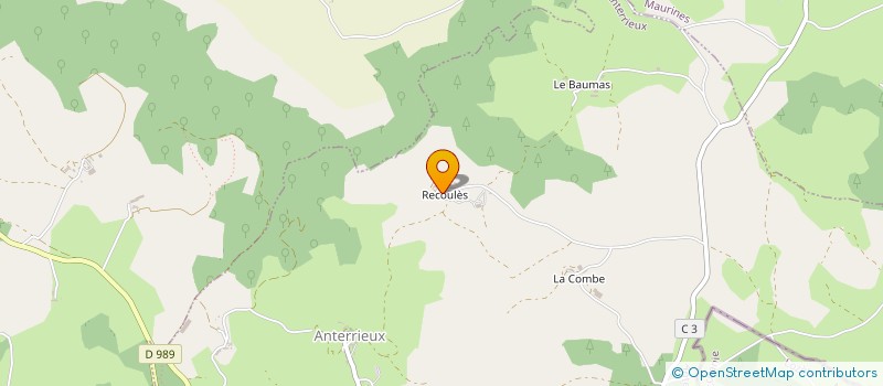 localisation de l'entreprise GAEC RAYNAL PHILIPPE ET FLORENCE à ANTERRIEUX