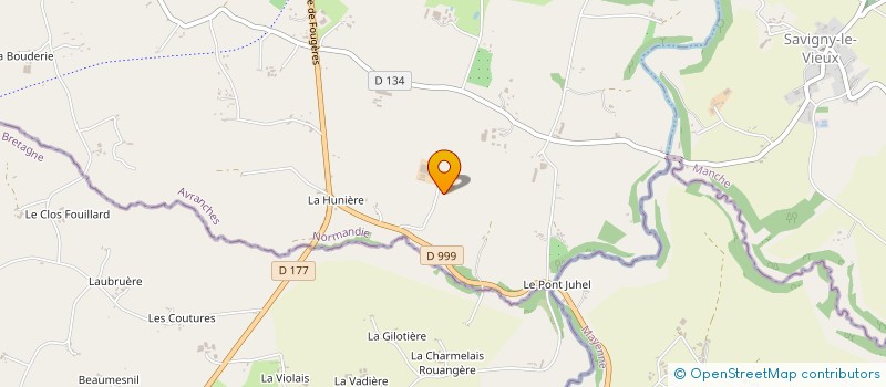 localisation de l'entreprise GAEC RD MESLIN  LES LOGES-MARCHIS