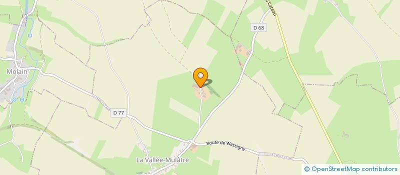 localisation de l'entreprise GAEC RECONNU COCHET à LA VALLEE-MULATRE
