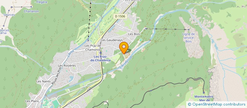 localisation de l'entreprise GAEC RECONNU DE BERGERIE D'ORTHAZ  CHAMONIX MONT BLANC