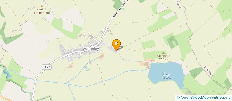 localisation de l'entreprise GAEC RECONNU DE BRU  DONNELAY