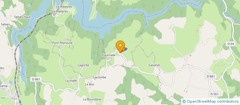 localisation de l'entreprise GAEC RECONNU DE CARSAC à LE ROUGET-PERS