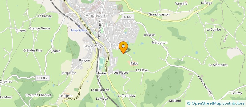 localisation de l'entreprise GAEC RECONNU DE CHEZ PALOT à AMPLEPUIS