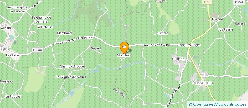 localisation de l'entreprise GAEC RECONNU DE CYREN-DECOLY ET FILS à MONTAGNE