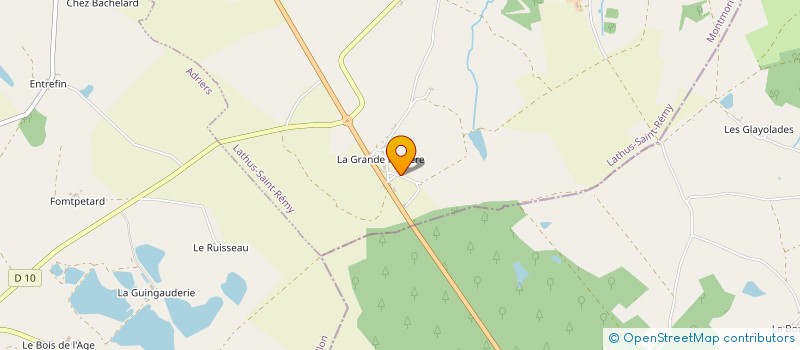 localisation de l'entreprise GAEC RECONNU DE FOUSSADIERE à BOURG-ARCHAMBAULT