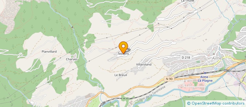 localisation de l'entreprise GAEC RECONNU DE L ALIET à PEISEY-NANCROIX