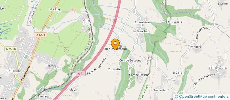 localisation de l'entreprise GAEC RECONNU DE L'ARSOLIERE à ENTRELACS