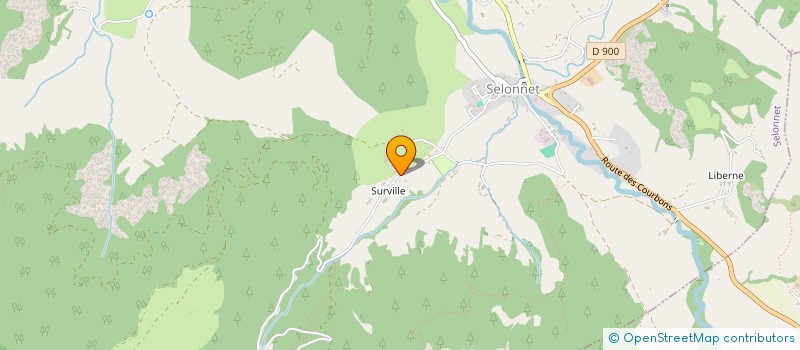 localisation de l'entreprise GAEC RECONNU DE L'HUBAC  SELONNET