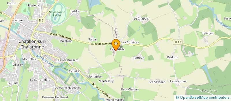 localisation de l'entreprise GAEC RECONNU DE LA BASSOLE  ROMANS