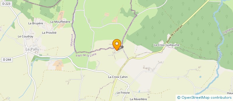localisation de l'entreprise GAEC RECONNU DE LA BRETONNIERE à LA PALLU